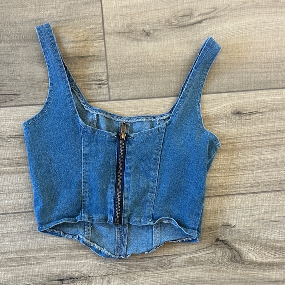 Denim Crop Tops Set size S - Picture 5 of 5